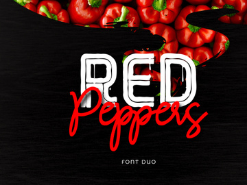 Red Peppers Font Duo