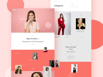Ecommerce Fashion Webdesign Landing page
