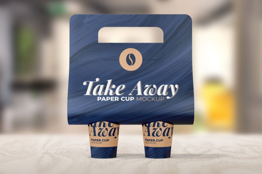 外卖纸杯模拟图(Take Away Paper Cup Mockup)插图8