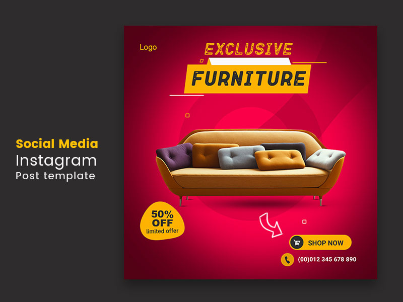 Furniture social media Instagram post by Md masum EpicPxls