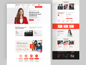 Business Consultancy Landing Page Design