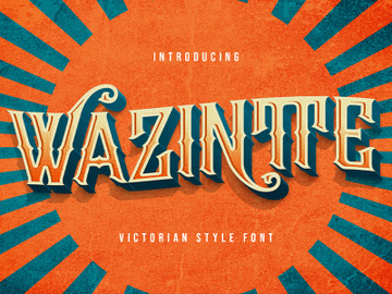 Wazintte - Victorian Decorative Font