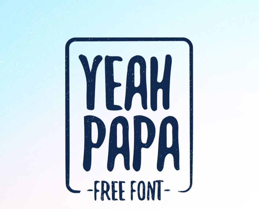 Yeah Papa免费字体(Yeah Papa free font)插图