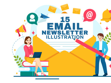 15 Email Newsletter Illustration