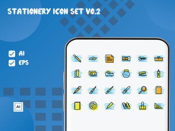 Stationery Icon Set Vo.2