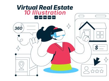10 Virtual Real Estate Illustration