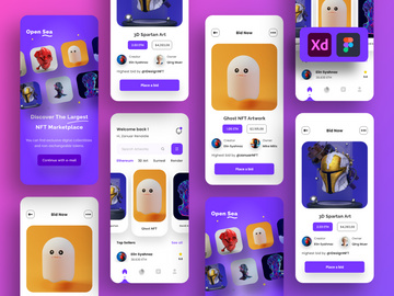 NFT Market Mobile App UI Kits