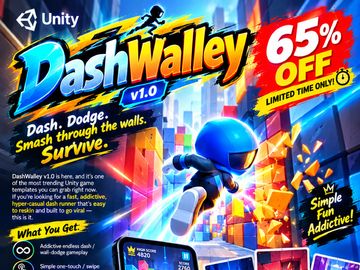 DashWalley v1.0 — Most Trending Unity Games Sale — 65% OFF!