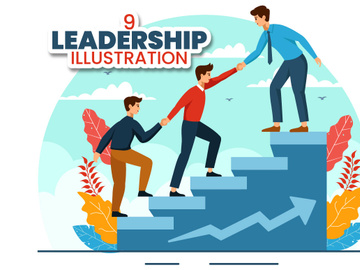9 Business Leadership Illustration