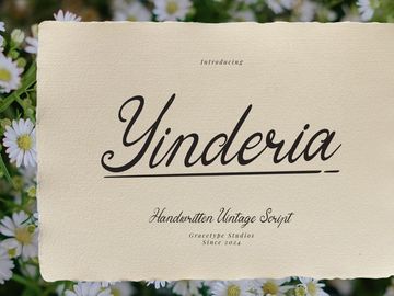 Yinderia | Handwritten Vintage Script