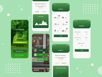 Co2 Calculator app design