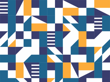 Dark Blue geometric pattern minimalist artwork