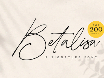 Betalisa - Signature Font