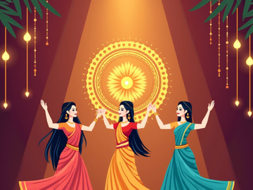 Happy Diwali festival celebration