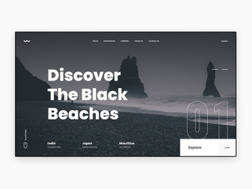 Black Beach - Creative Landing Page Template