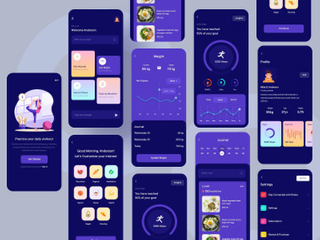 Fitness App Mobile Application Design