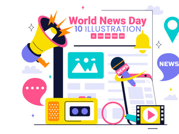 10 World News Day Illustration