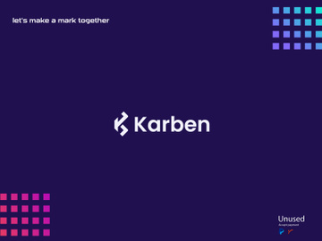 Letter K modern logo