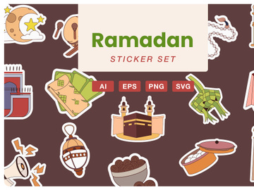 Ramadan Kareem Sticker Set