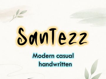SanTezz | Artistic Casual Handwritten Font
