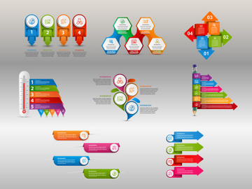 3D-Business Infography Set