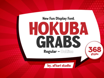 Hokuba Grabs - New Fun Display Font