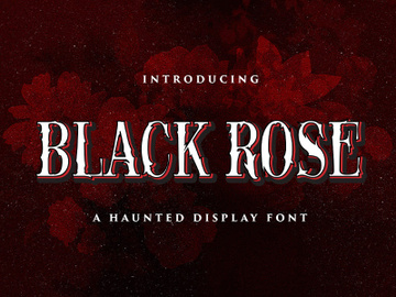 Black Rose - Haunted Display Font