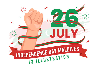 13 Happy Maldives Independence Day Illustration