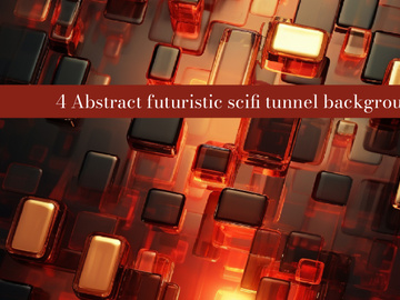Abstract futuristic scifi tunnel background