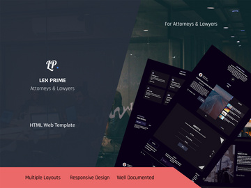 Lex Prime - Attorney & Lawyer HTML Web Template