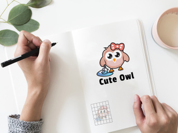 Cute owl - Logo Template