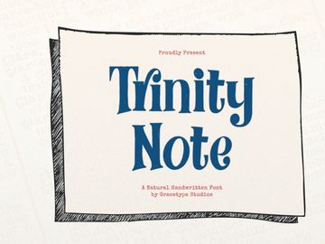 Trinity Note | Natural Handwritten Font