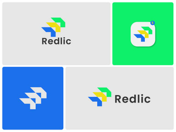 Lettermark R Logo Design - shop, gift, reward, bonus, win, money, app