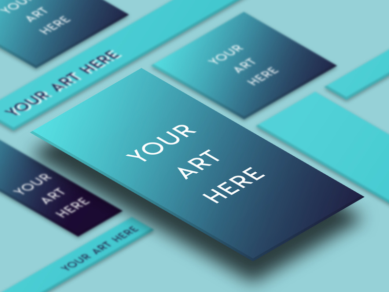 Perspective Ad Mockup by VIP Graphics ~ EpicPxls