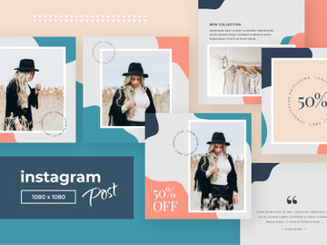 Social media post template