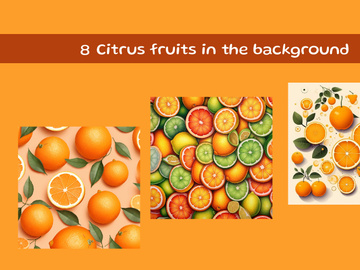 Citrus fruits with background