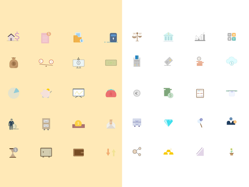 Finance Color Icons