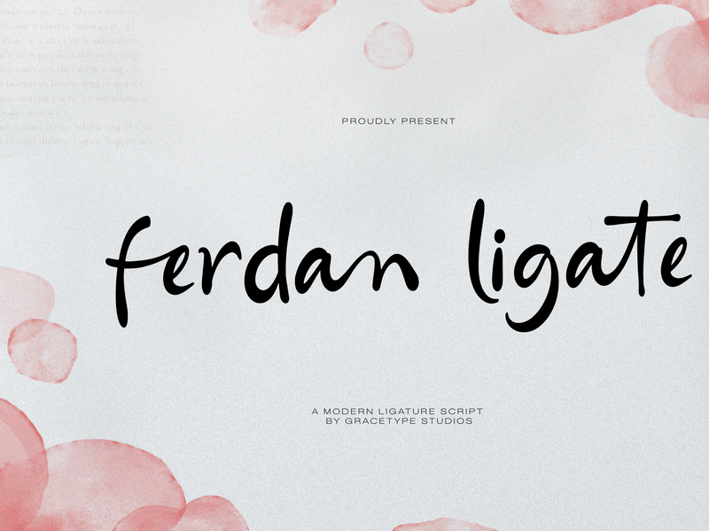 Ferdan Ligate | Modern Ligature Script by Gracetypestudio ~ EpicPxls