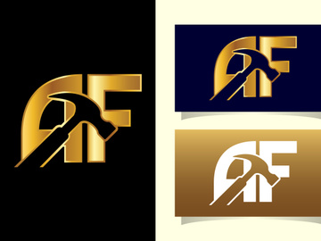 Initial Letter A F Logo Design Template. Graphic Alphabet Symbol For Corporate Business Identity