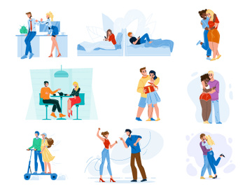 Love couple characters