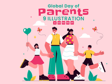 9 Global Day of Parents Illustration