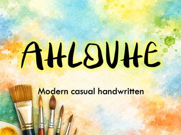 AHLOVHE – Modern Casual Handwritten Font (OTF)