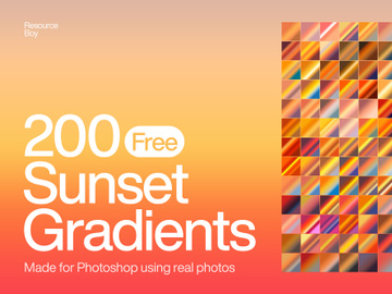 200 Free Sunset Photoshop Gradients