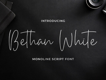 Bethan White - Monoline Script Font