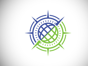 Creative Compass Concept Logo Design Template. Compass Logo sign and symbol. Coastal Logo. Compass icon