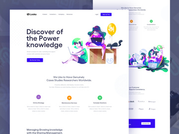 Learning Platform Landing Page Concept