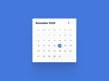 Calendar UI Kit