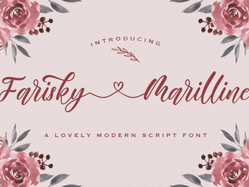 Farisky Marlline - Lovely Calligraphy Font