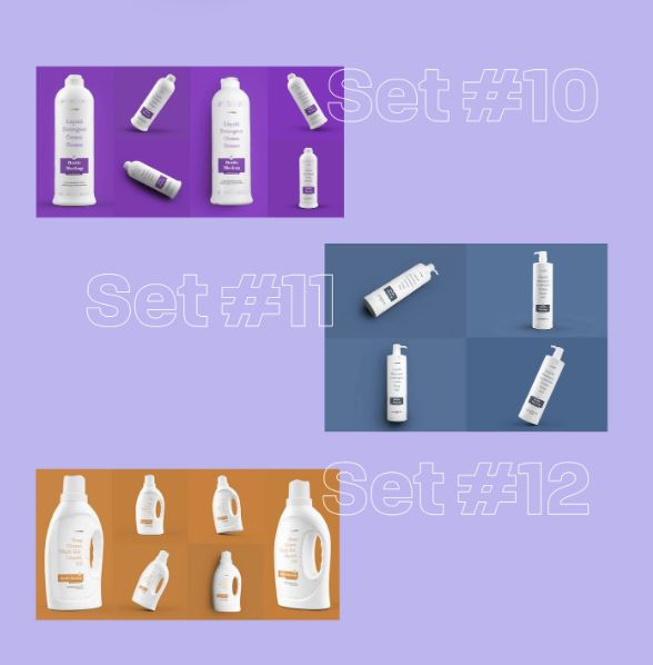 67个塑料瓶的模型/12个不同的套装/3个免费的/。(67 Mockups of Plastic Bottle/12 Different Sets/3 Free/)插图8