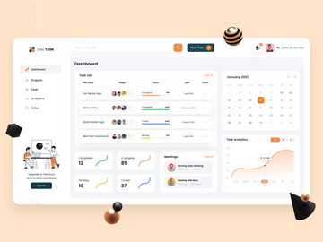 Task Management Dashboard Design